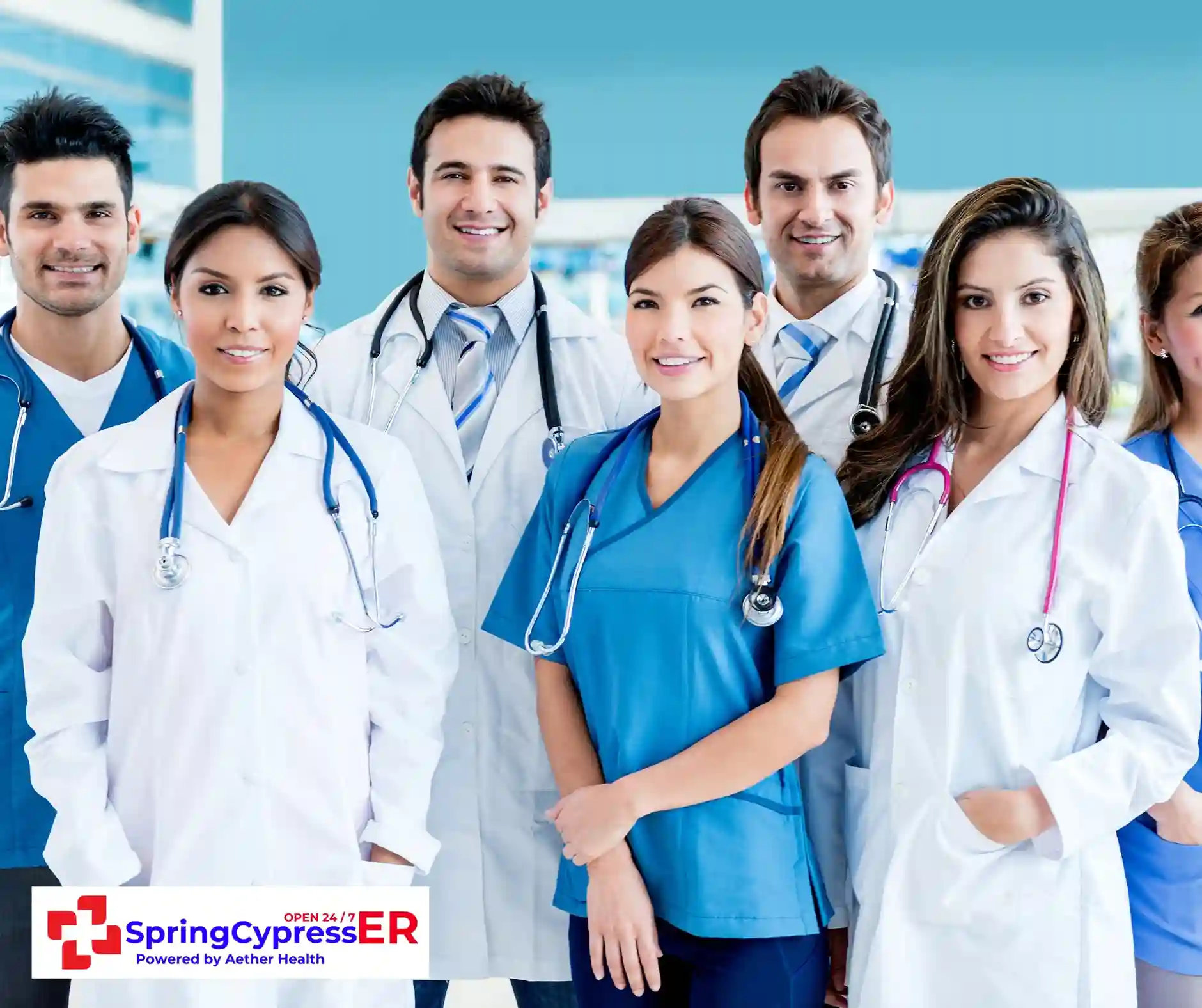 24/7 available doctors at Aether Health - Spring Cypress ER offering advanced care for respiratory issues