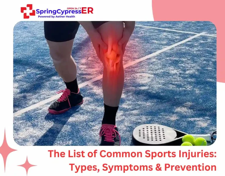 The List of Common Sports Injuries Types, Symptoms & Prevention
