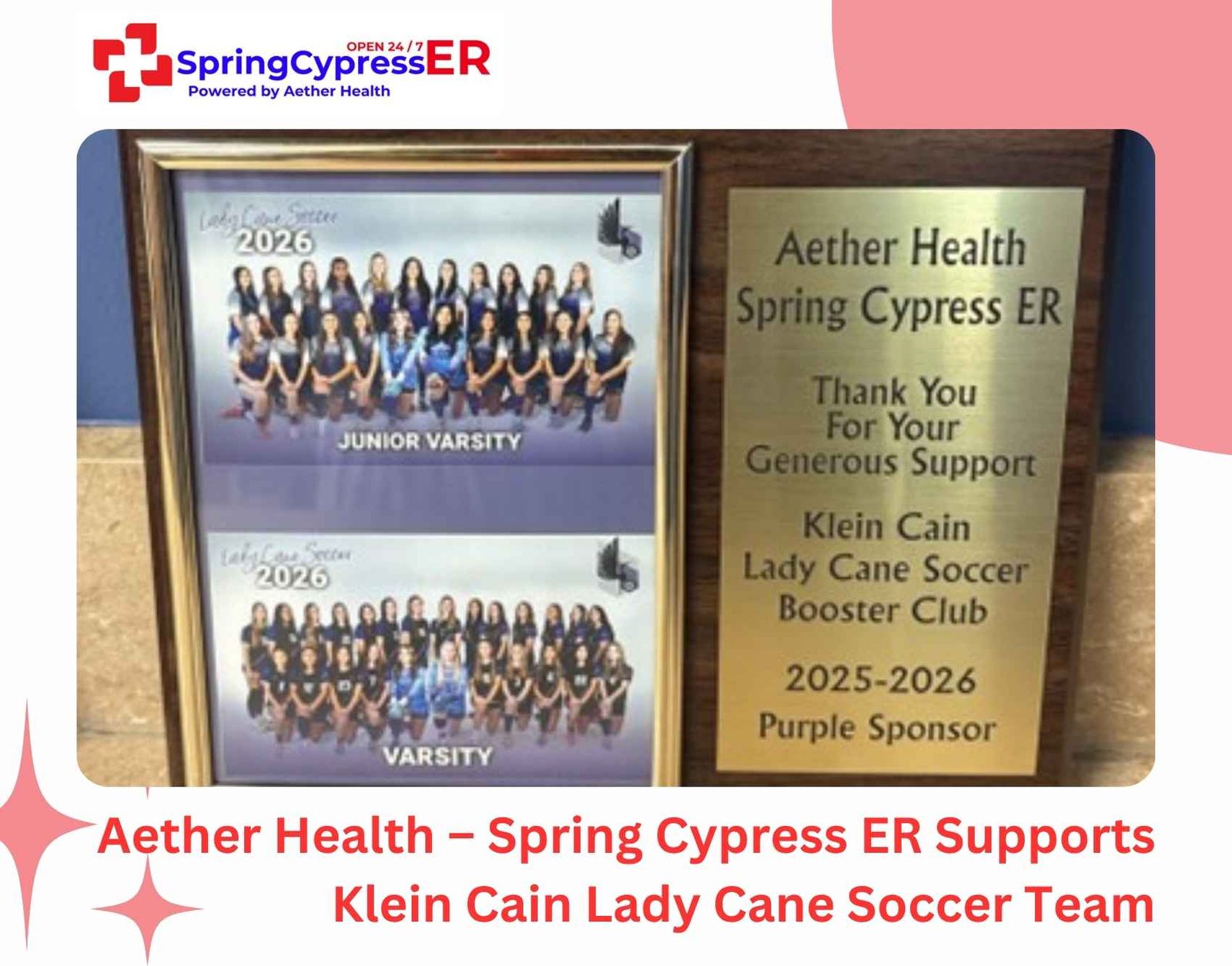 Spring Cypress ER - Lady Soccer Team