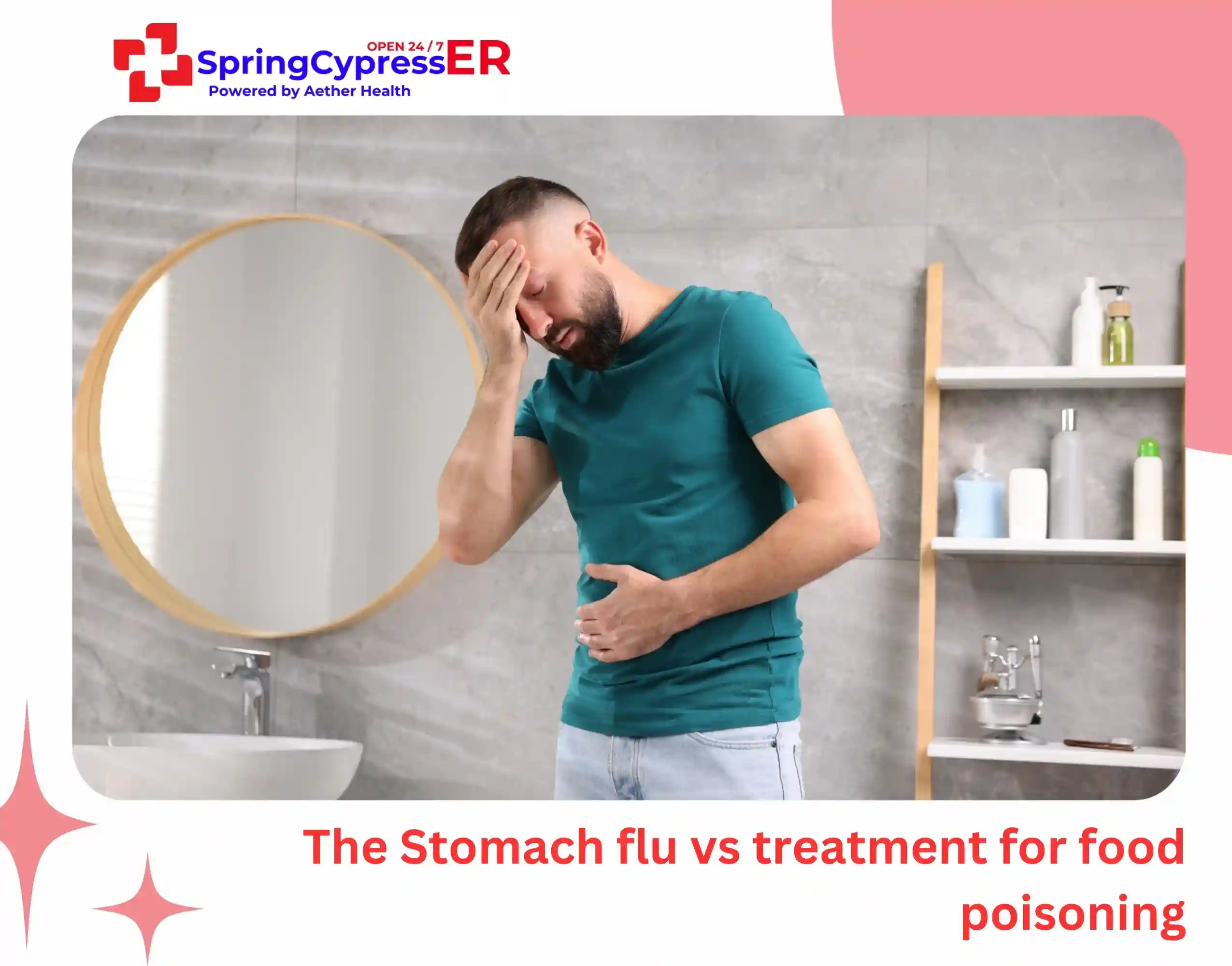 The Stomach flu vs treatment for food poisoning