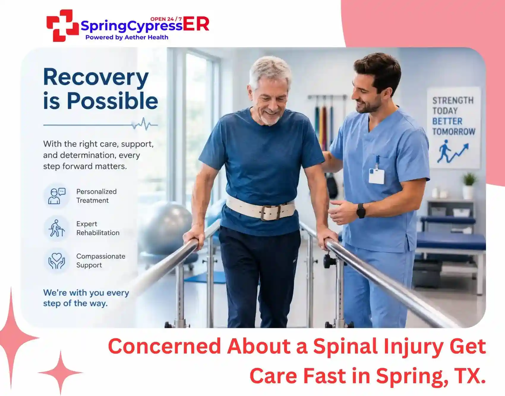 emergency spine care Aether Health Spring Cypress ER