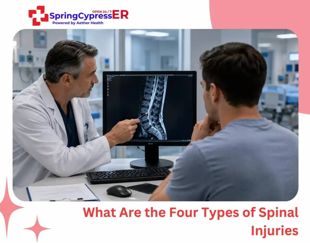 four types of spinal injuries Spring TX