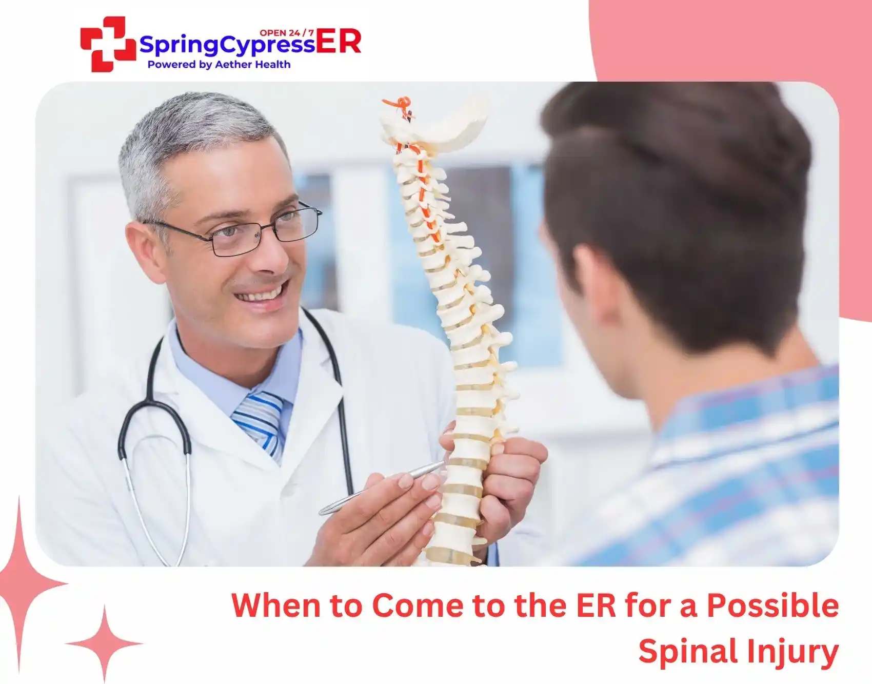 When to Come to the ER for a Possible Spinal Injury