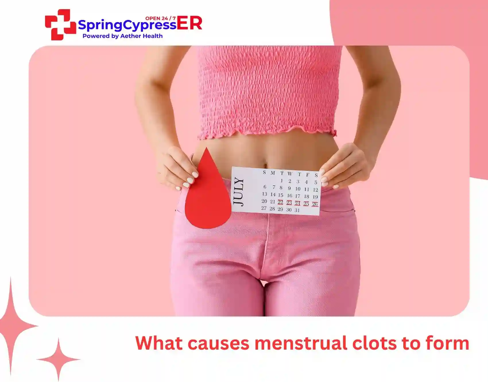 What causes menstral clots to form