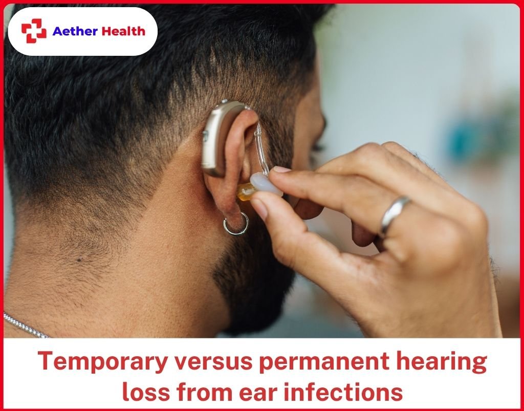 Temporary versus permanent hearing loss from ear infections